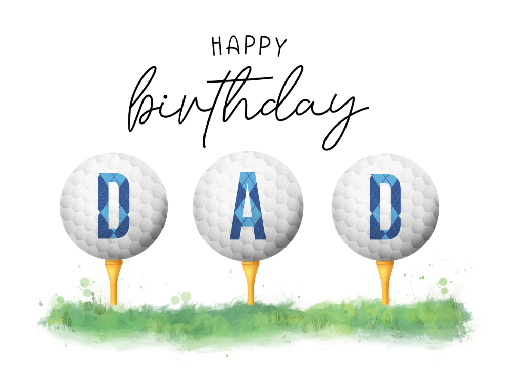 Happy Birthday Dad - Golf