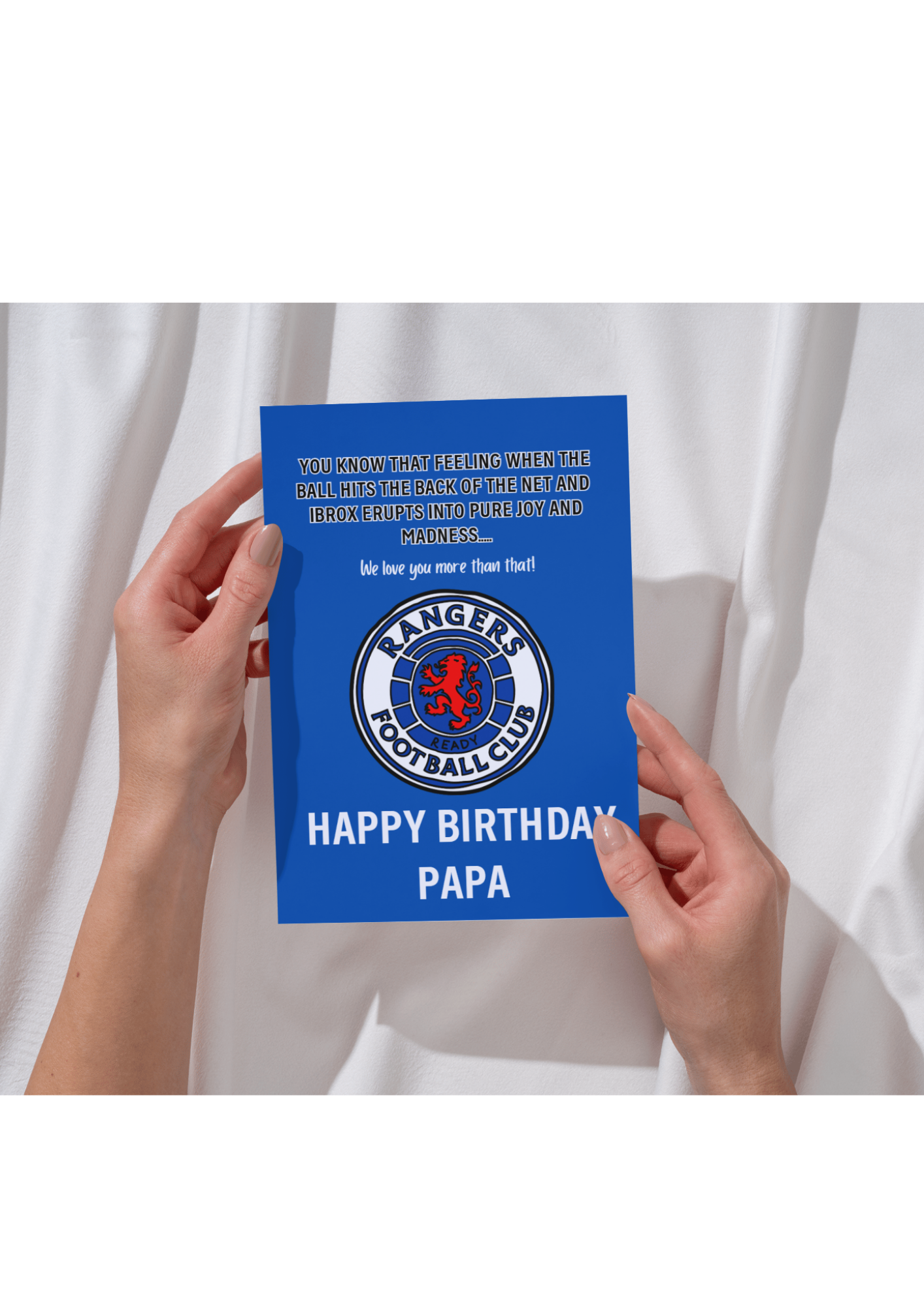 Happy Birthday Papa - Rangers Card