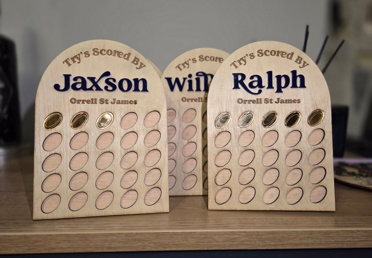 Goals/ Try's Scored Boards
