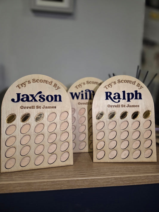 Goals/ Try's Scored Boards